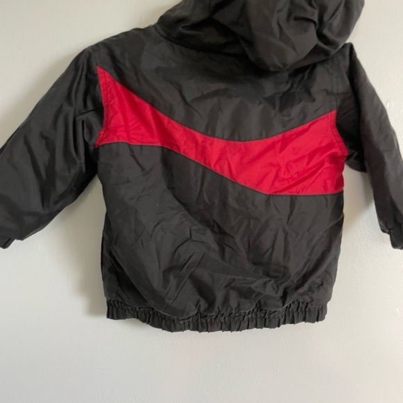 Ohio State Buckeyes embroidered Kids Black and Red Puffer vintage starter Jacket - Picture 6 of 7